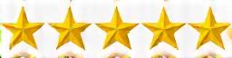 A five-star rating.